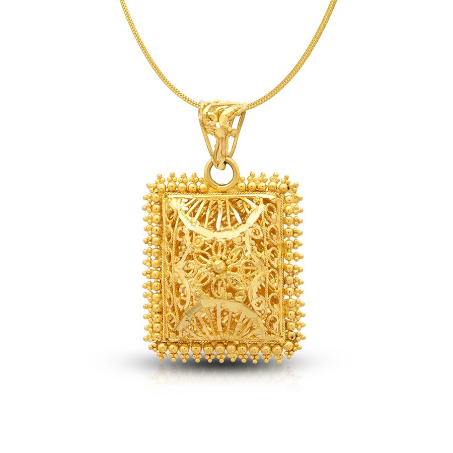 Gold Pendant with Free Gold Coin