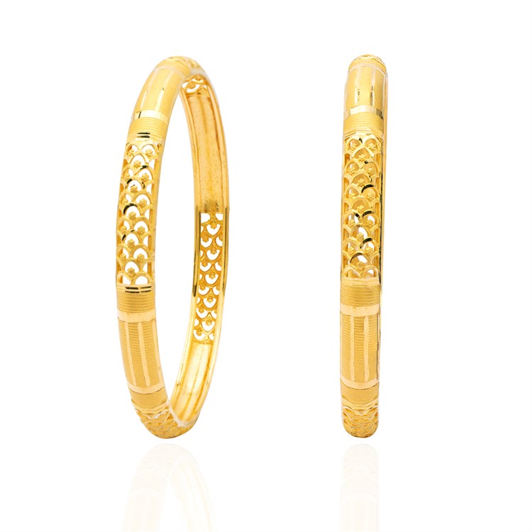 Gold Bangle with Free Gold Coin