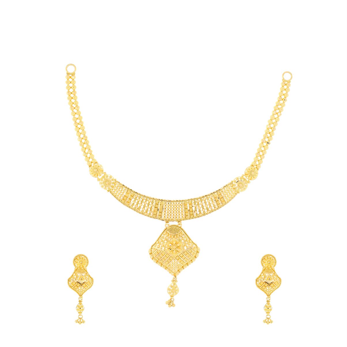 Gold Necklace Set For Women with Free Gold Coin