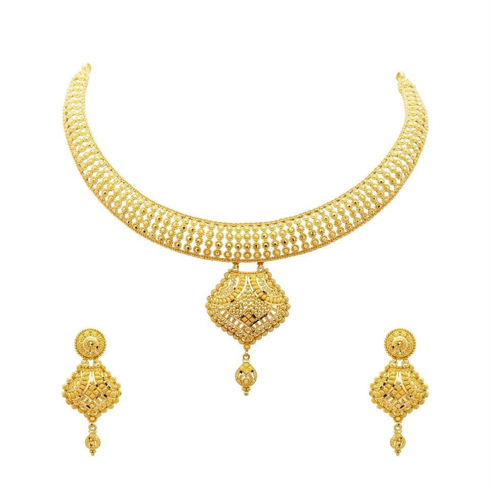 Gold Necklace Set For Women with Free Gold Coin