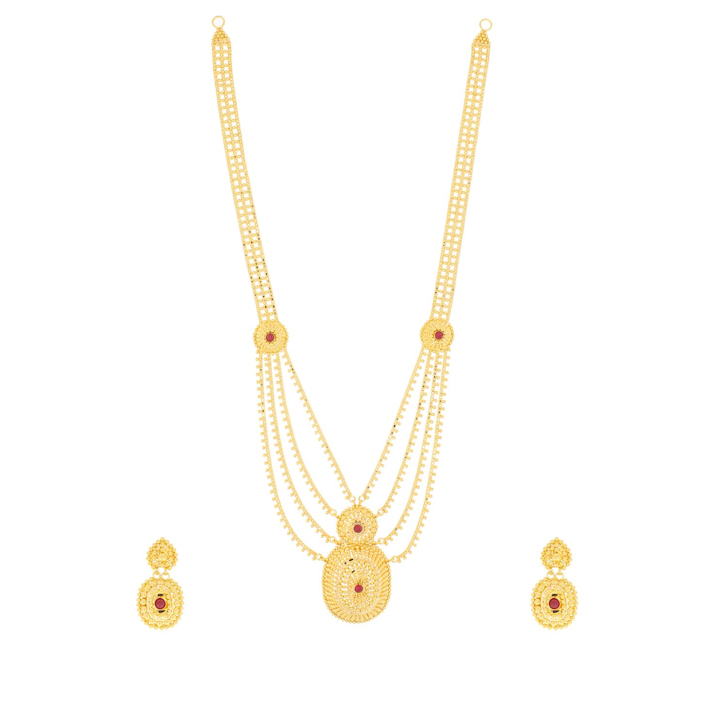 Gold Necklace Set with Free Gold Coin