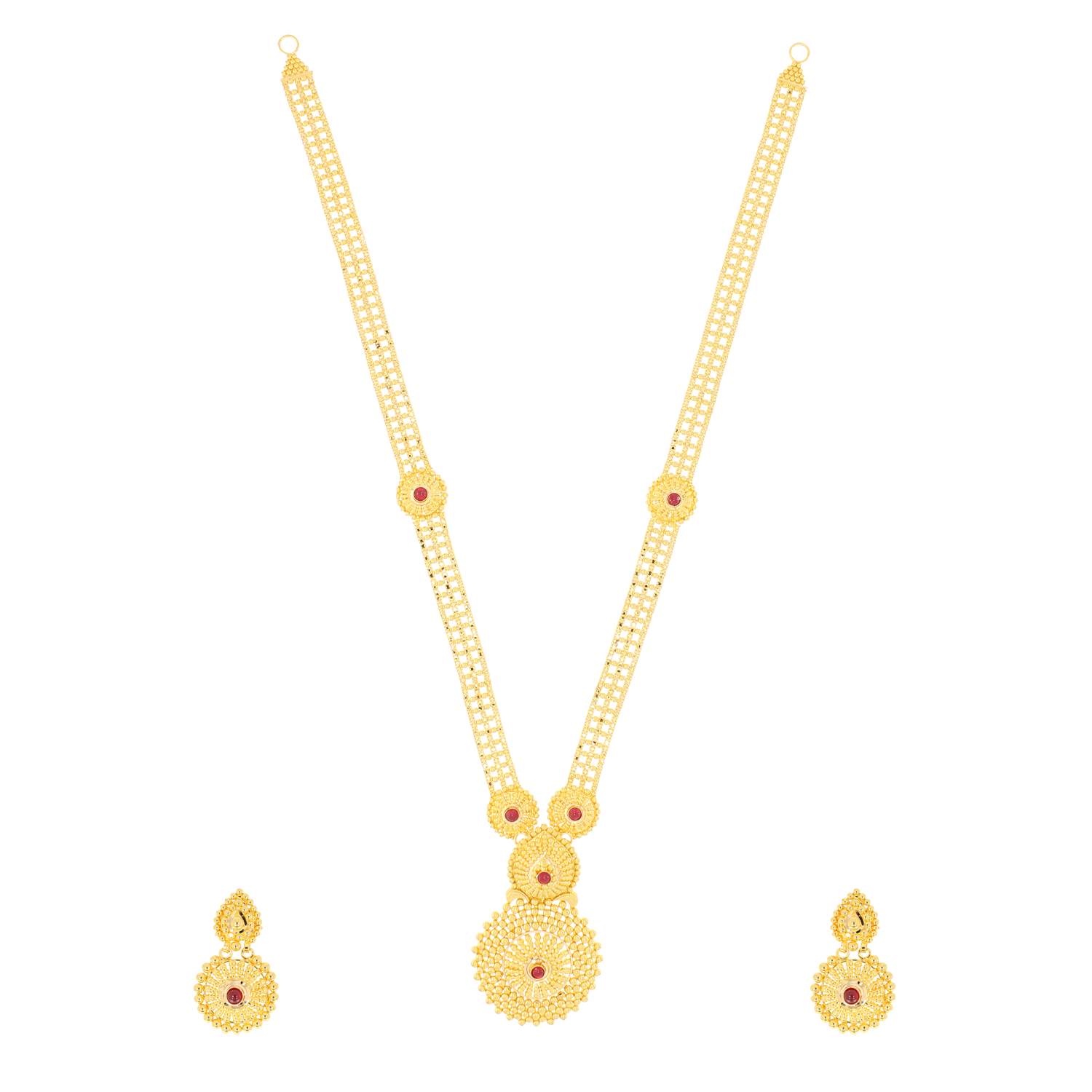 Gold Necklace Set with Free Gold Coin