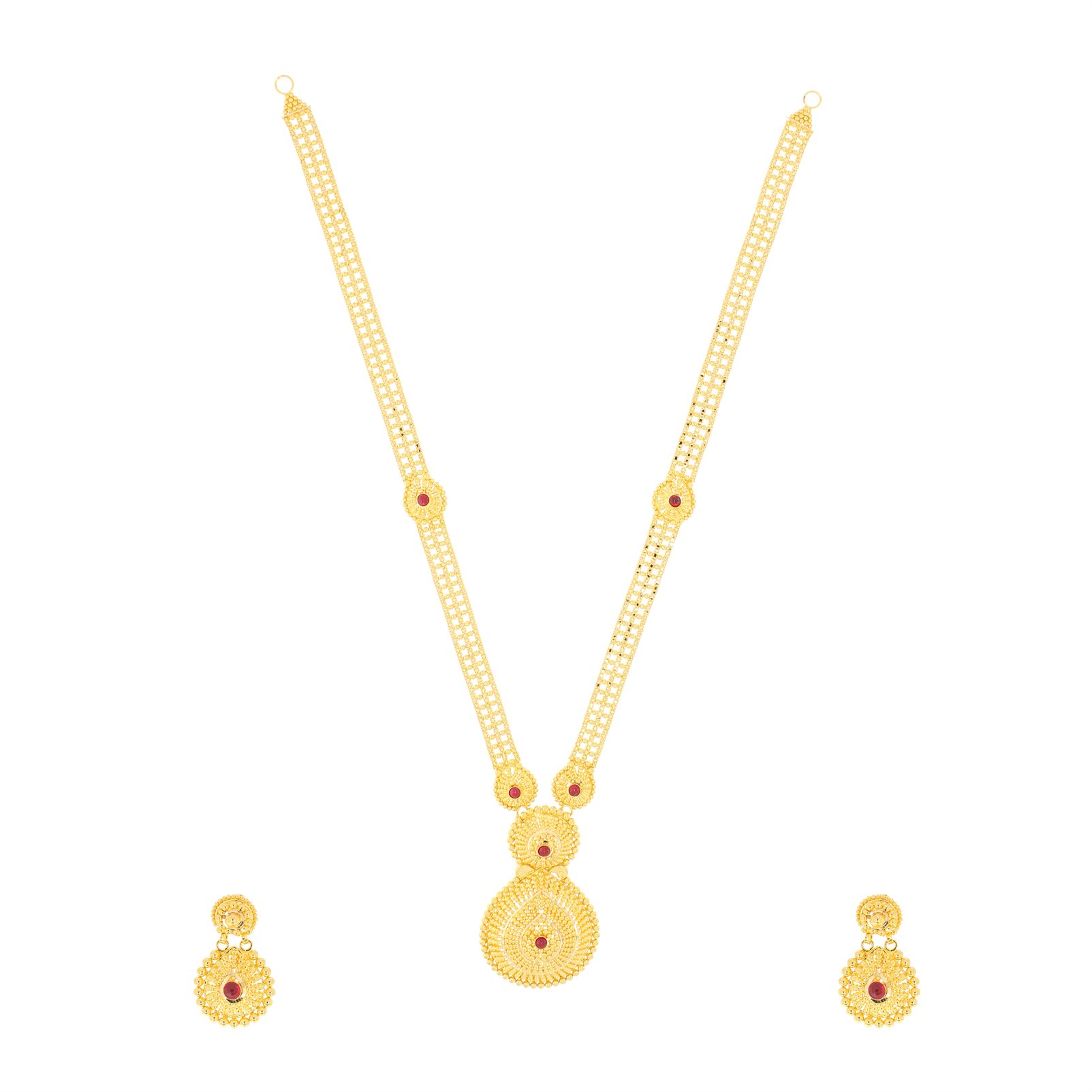 Gold Necklace Set with Free Gold Coin