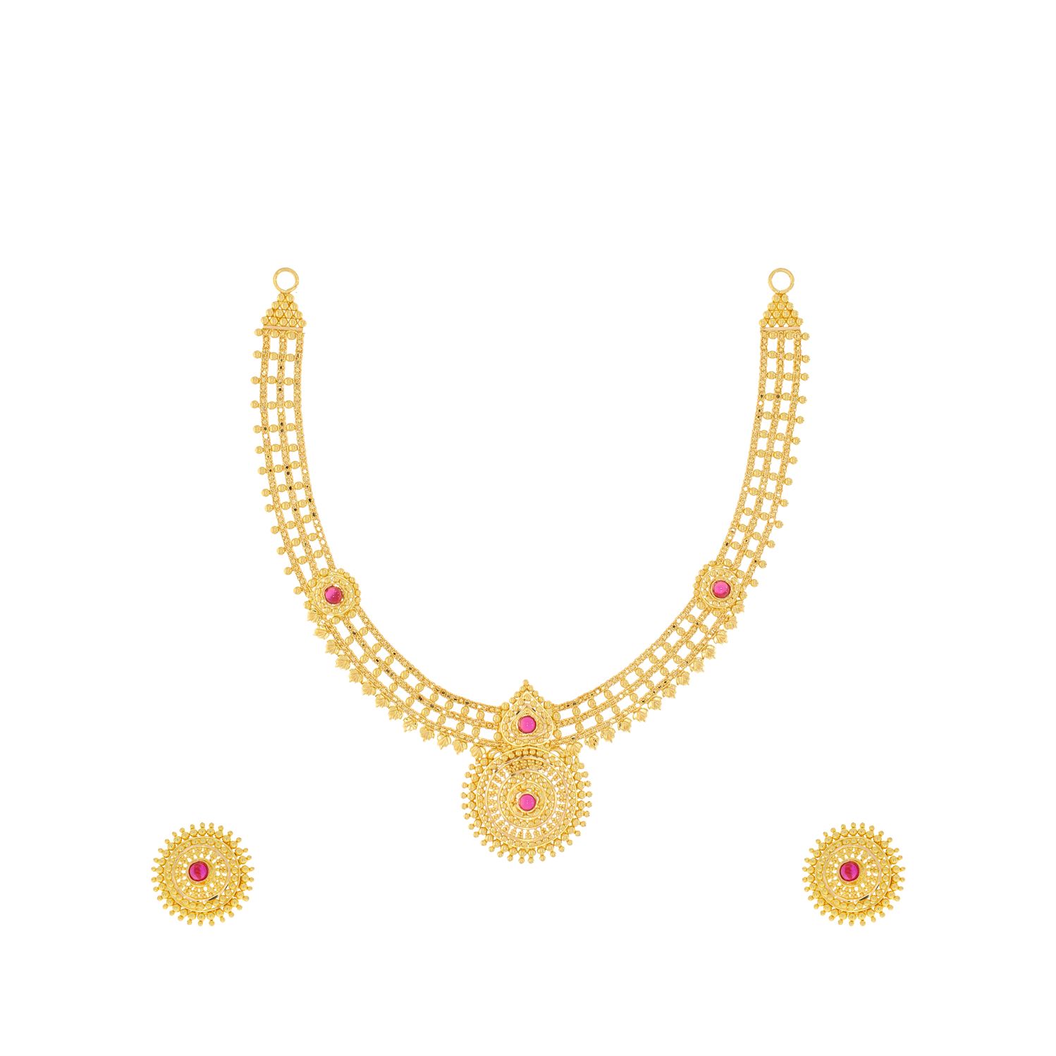 Gold Necklace Set