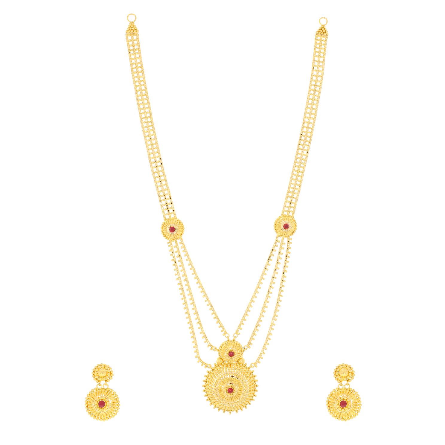 Gold Necklace Set with Free Gold Coin