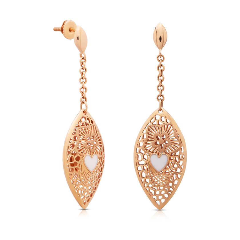 18KT Gold Earring for Women with Free Gold Coin