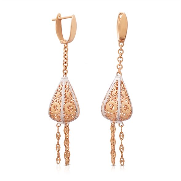 18KT Gold Earring for Women with Free Gold Coin