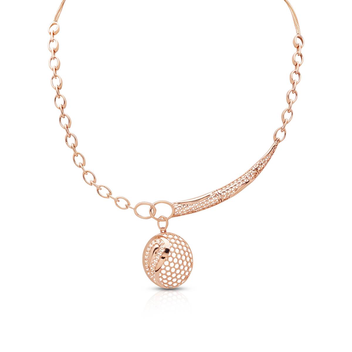 Rose Gold Necklace with Free Gold Coin