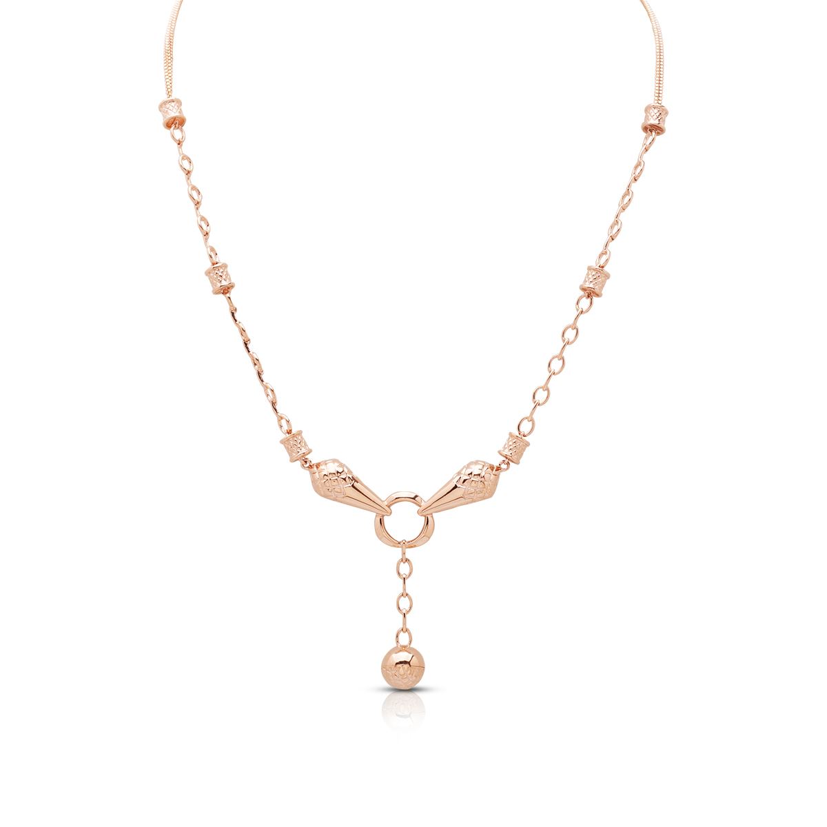 Rose Gold Necklace with Free Gold Coin