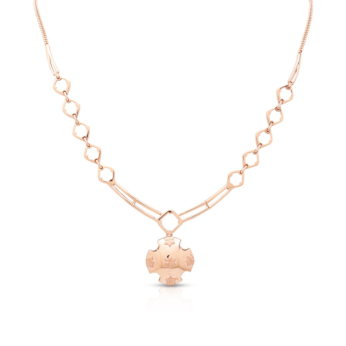 Rose Gold Necklace with Free Gold Coin