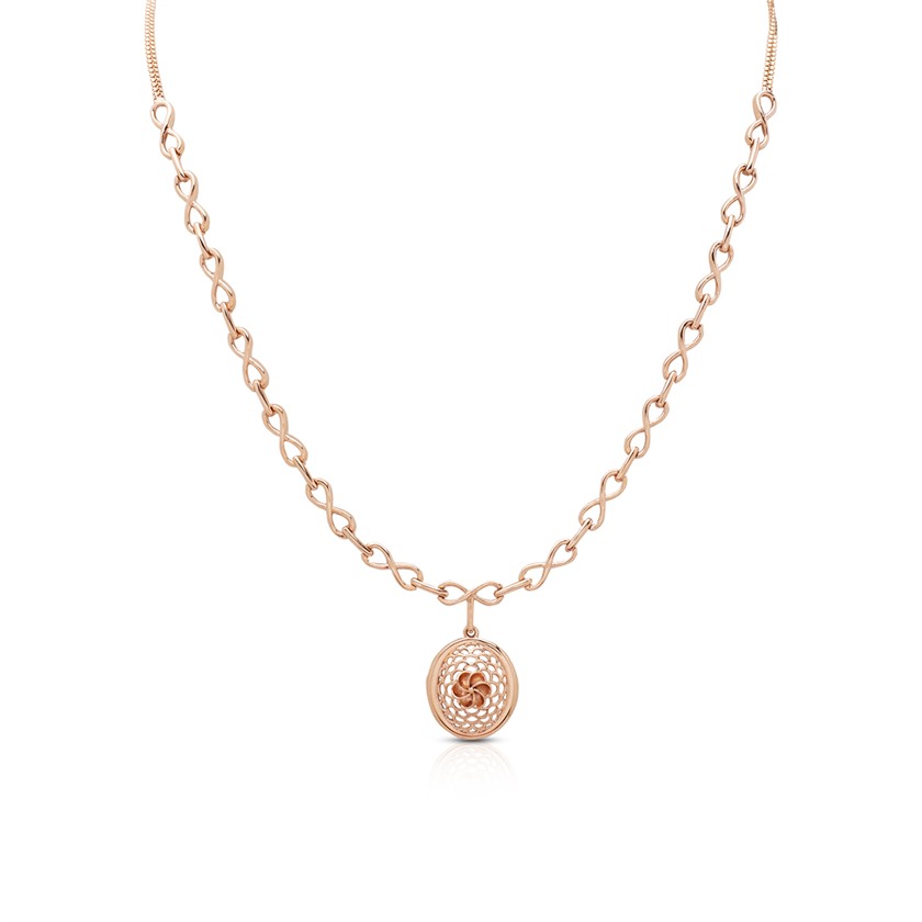 Rose Gold Necklace with Free Gold Coin