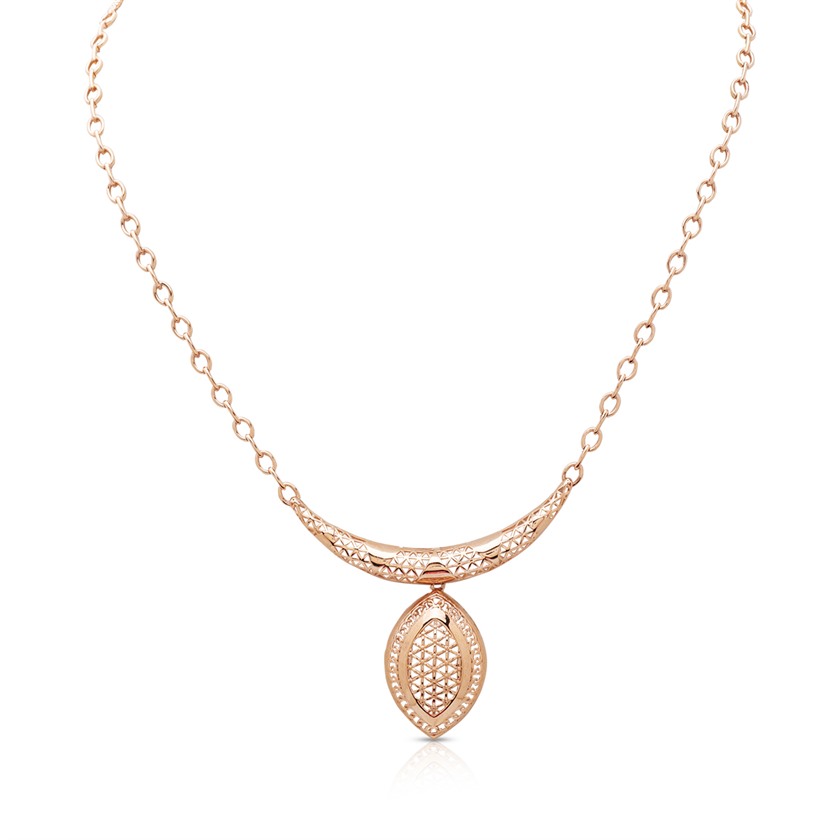 Rose Gold Necklace with Free Gold Coin