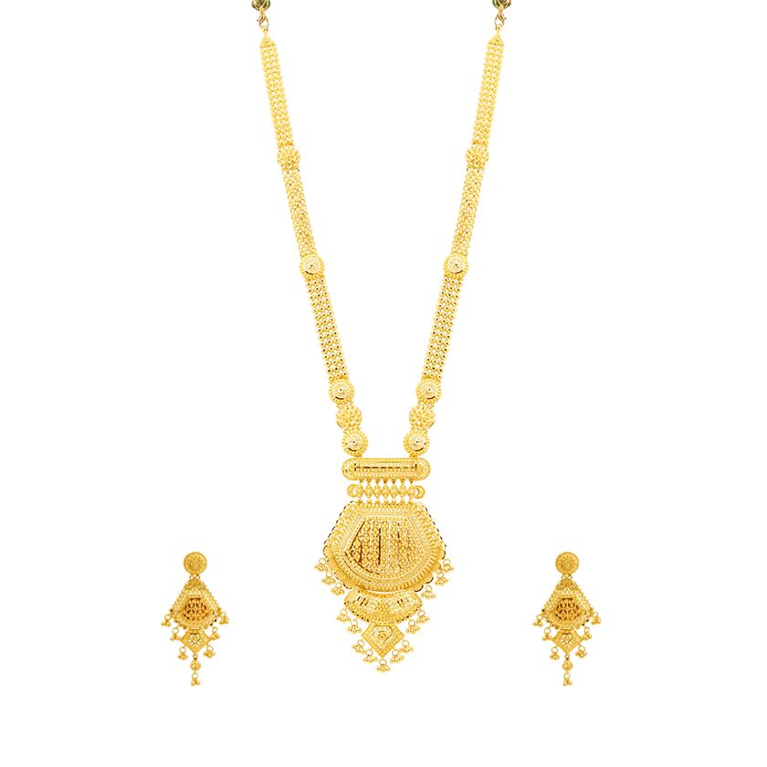 Gold Necklace Set with Free Gold Coin