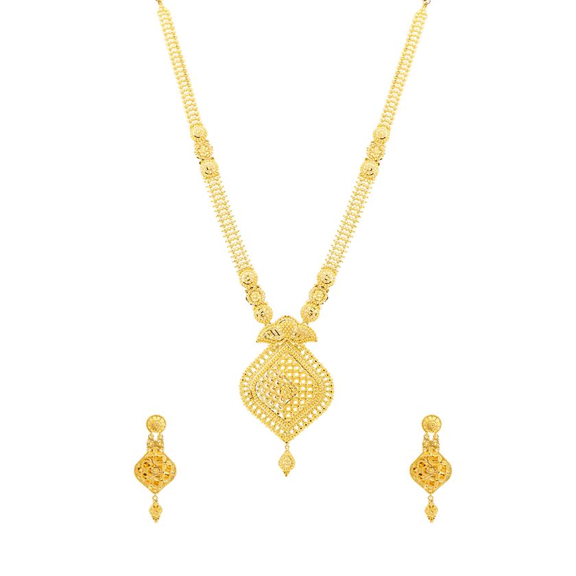 Gold Necklace Set with Free Gold Coin