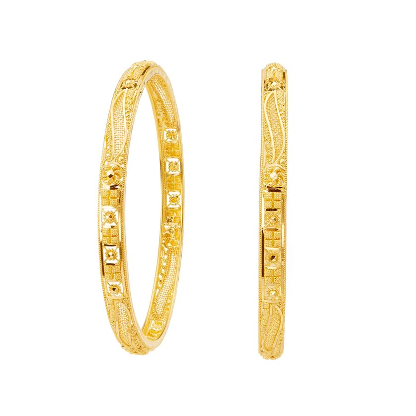 Gold Bangle with Free Gold Coin