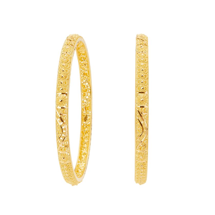 Gold Bangle with Free Gold Coin