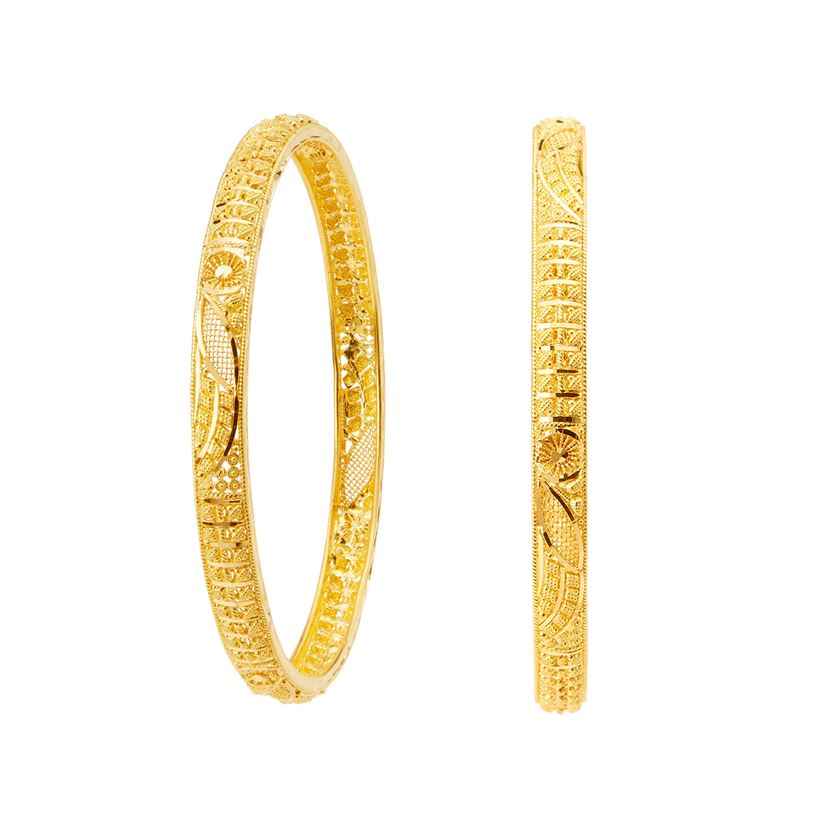 Gold Bangle with Free Gold Coin