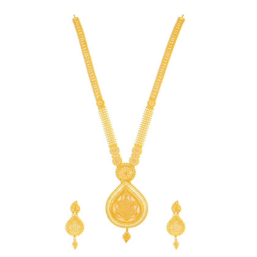 Gold Necklace Set with Free Gold Coin