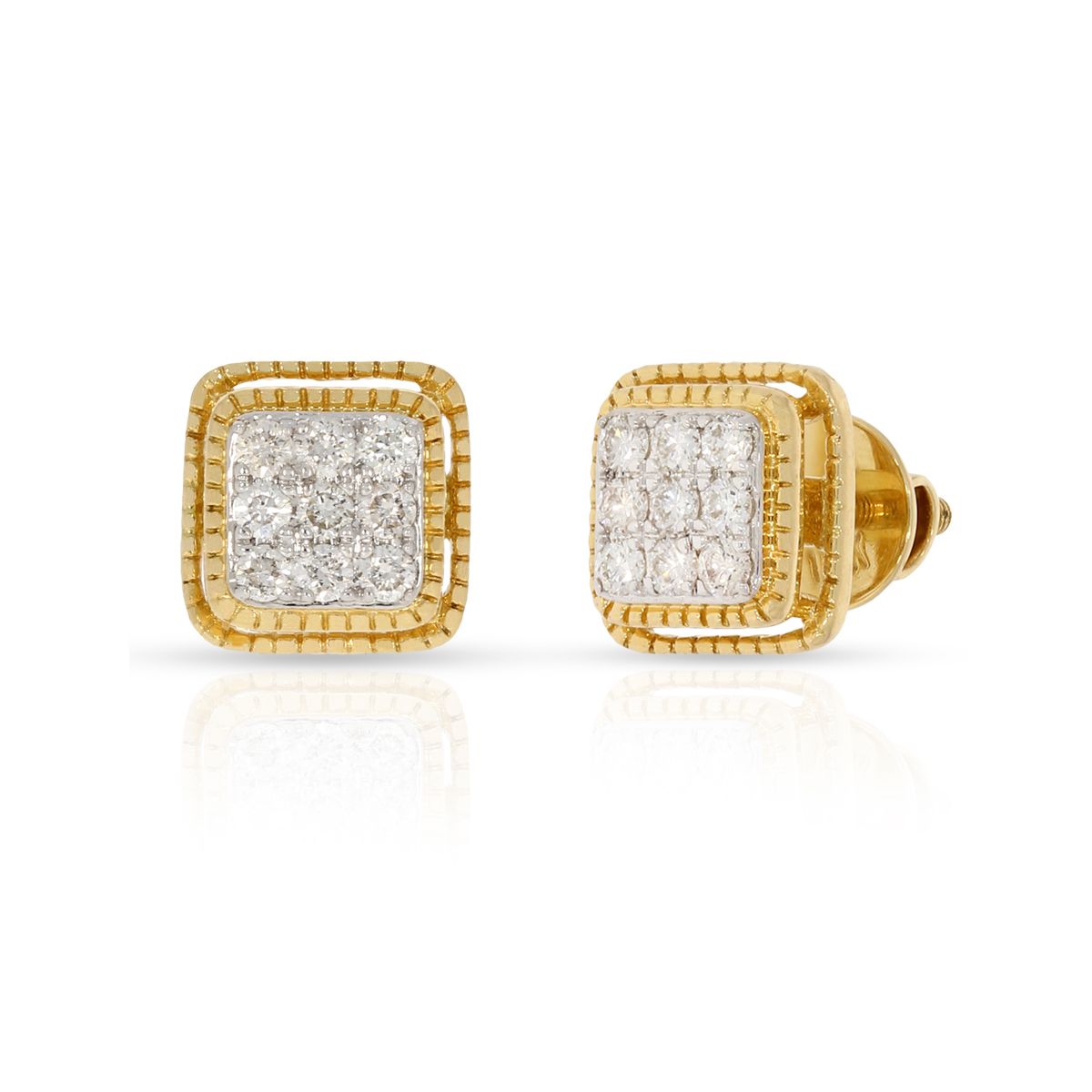 Diamond Earrings with Free Gold Coin