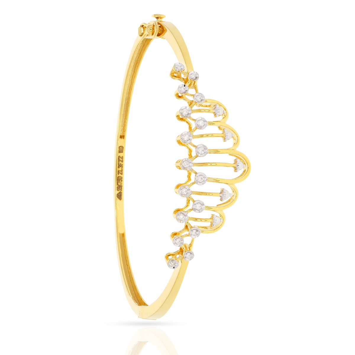 The crown vector Diamond Bracelet with Free Gold Coin