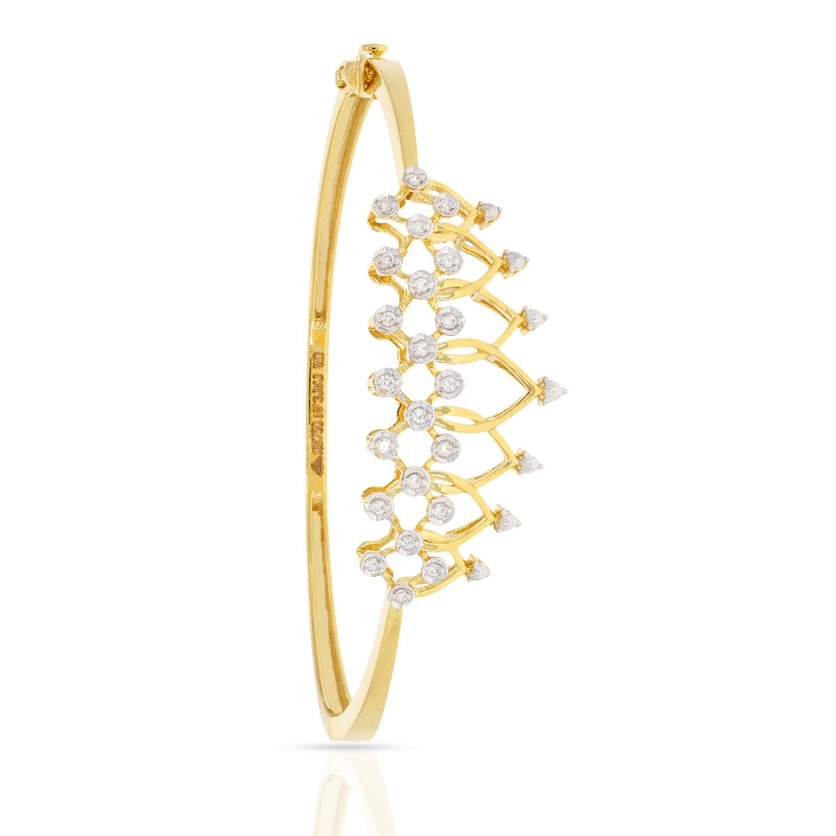 The crown vector Diamond Bracelet with Free Gold Coin