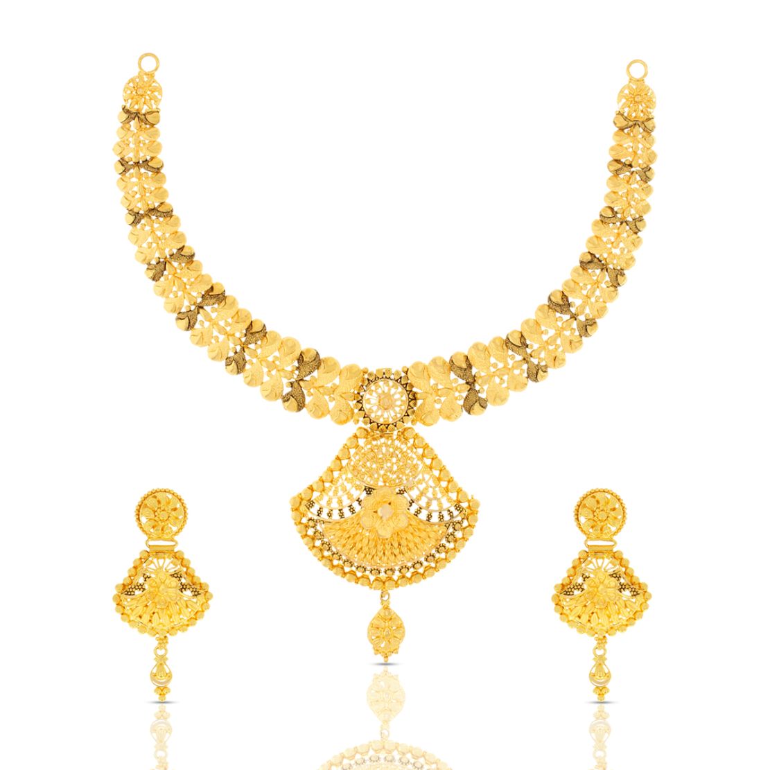 Gold Necklace Set with Free Gold Coin