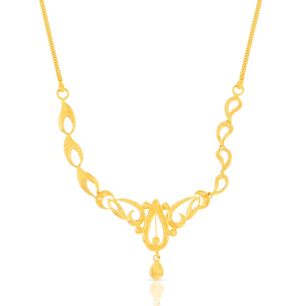 Gold Necklace With Chain with Free Gold Coin