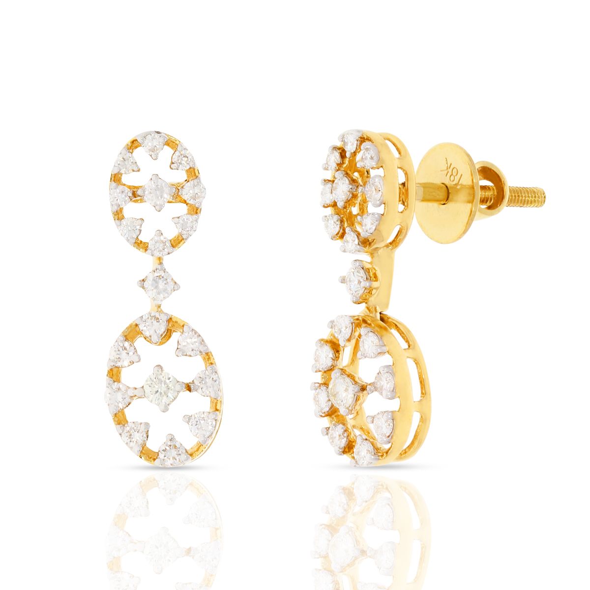 Diamond Earring with Free Gold Coin