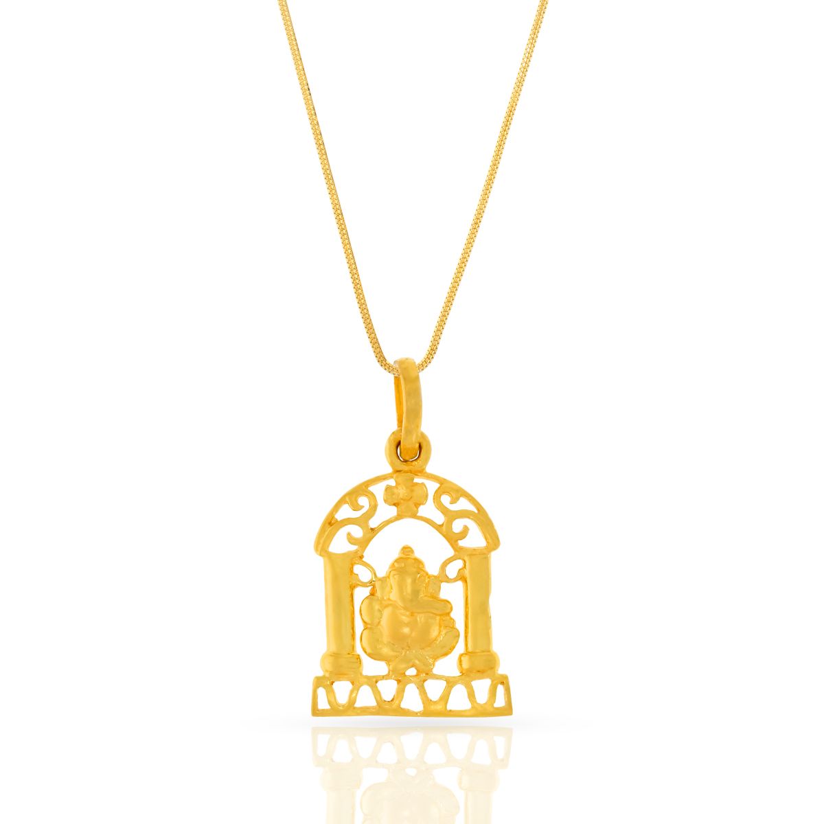 Golden Guardian Lord Ganesha Gold Pendant