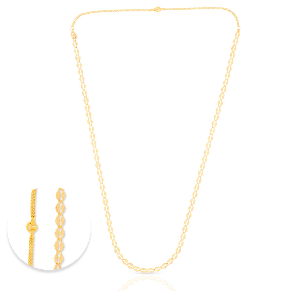 Gold Pohe Necklace with Free Gold Coin