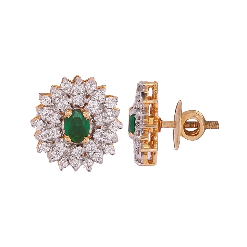 Greenglaze Diamond Earring with Free Gold Coin