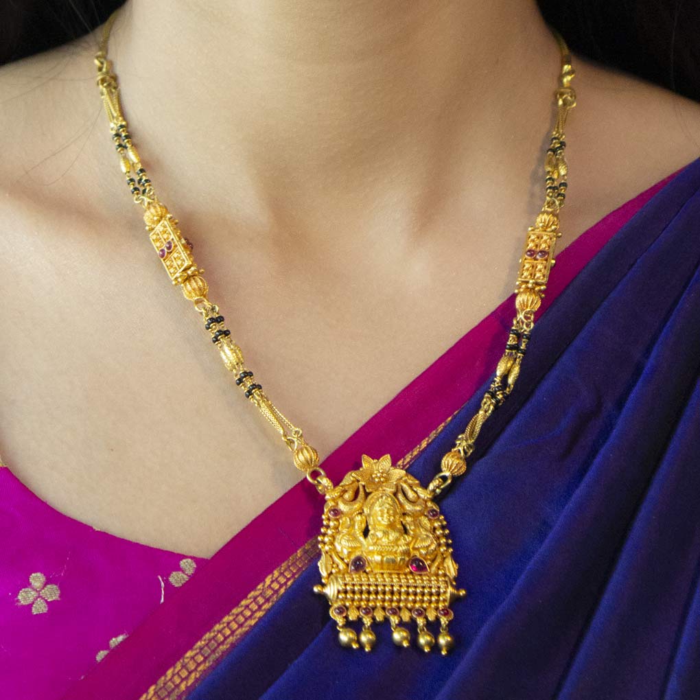 Gold Mangalsutra with Free Gold Coin