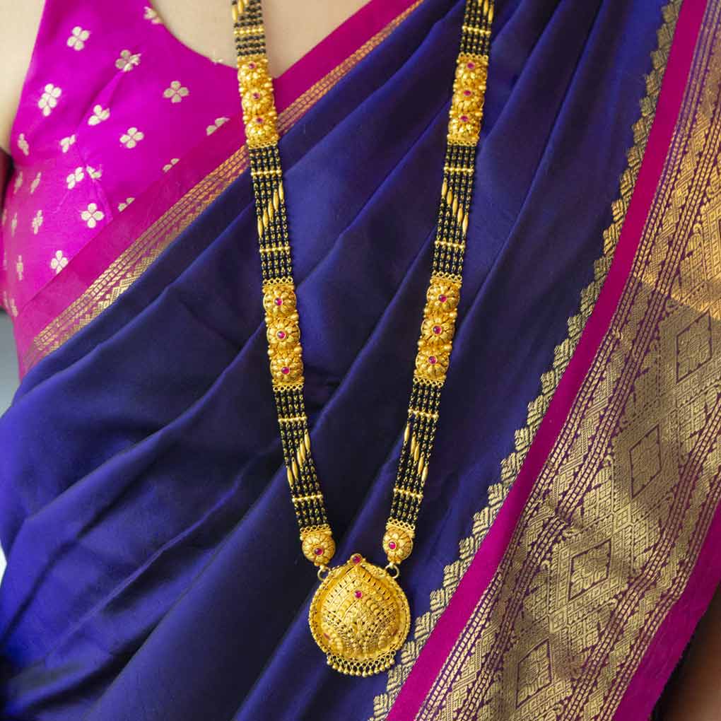 Gold Mangalsutra with Free Gold Coin