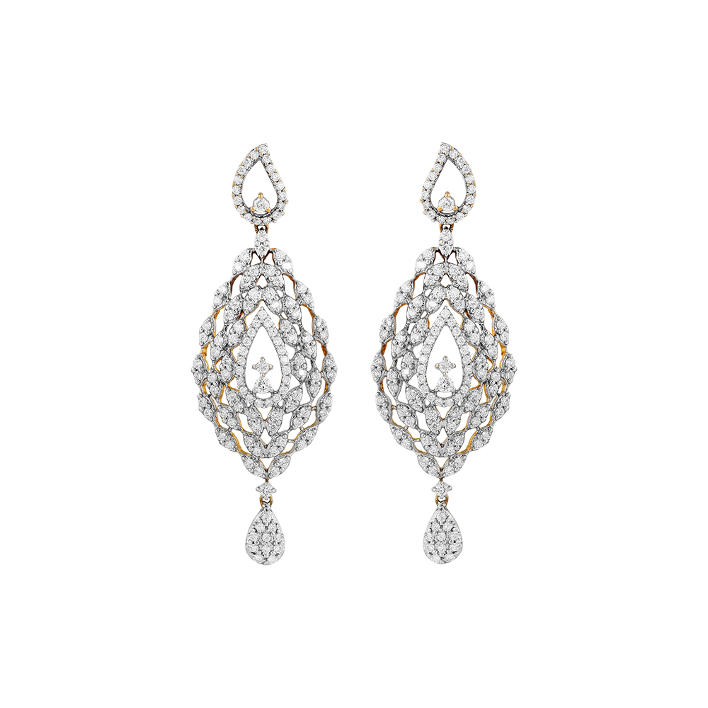 Dazzling Dream DropletDiamond Earring with Free Gold Coin