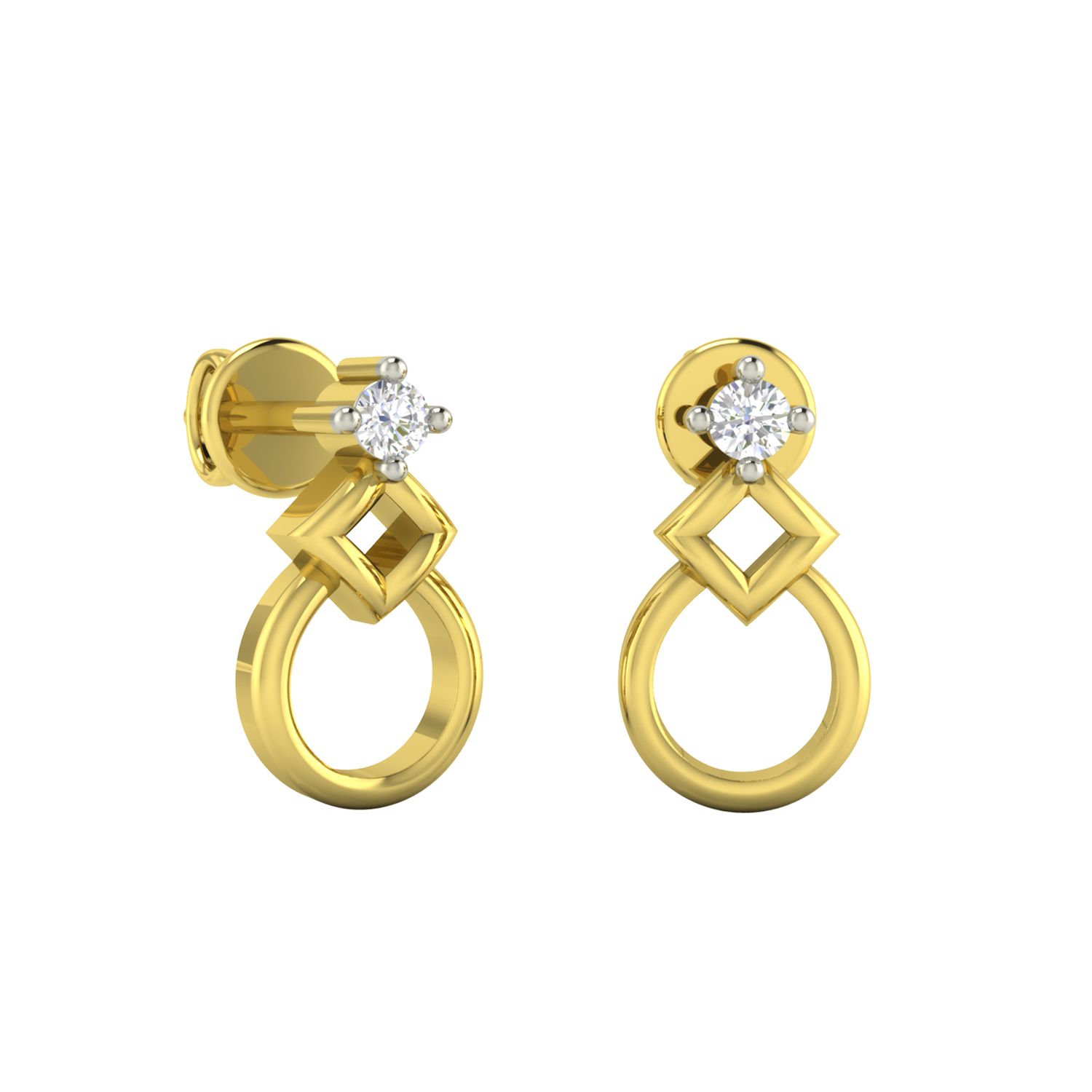 Amara Glo Diamond Earring with Free Gold Coin