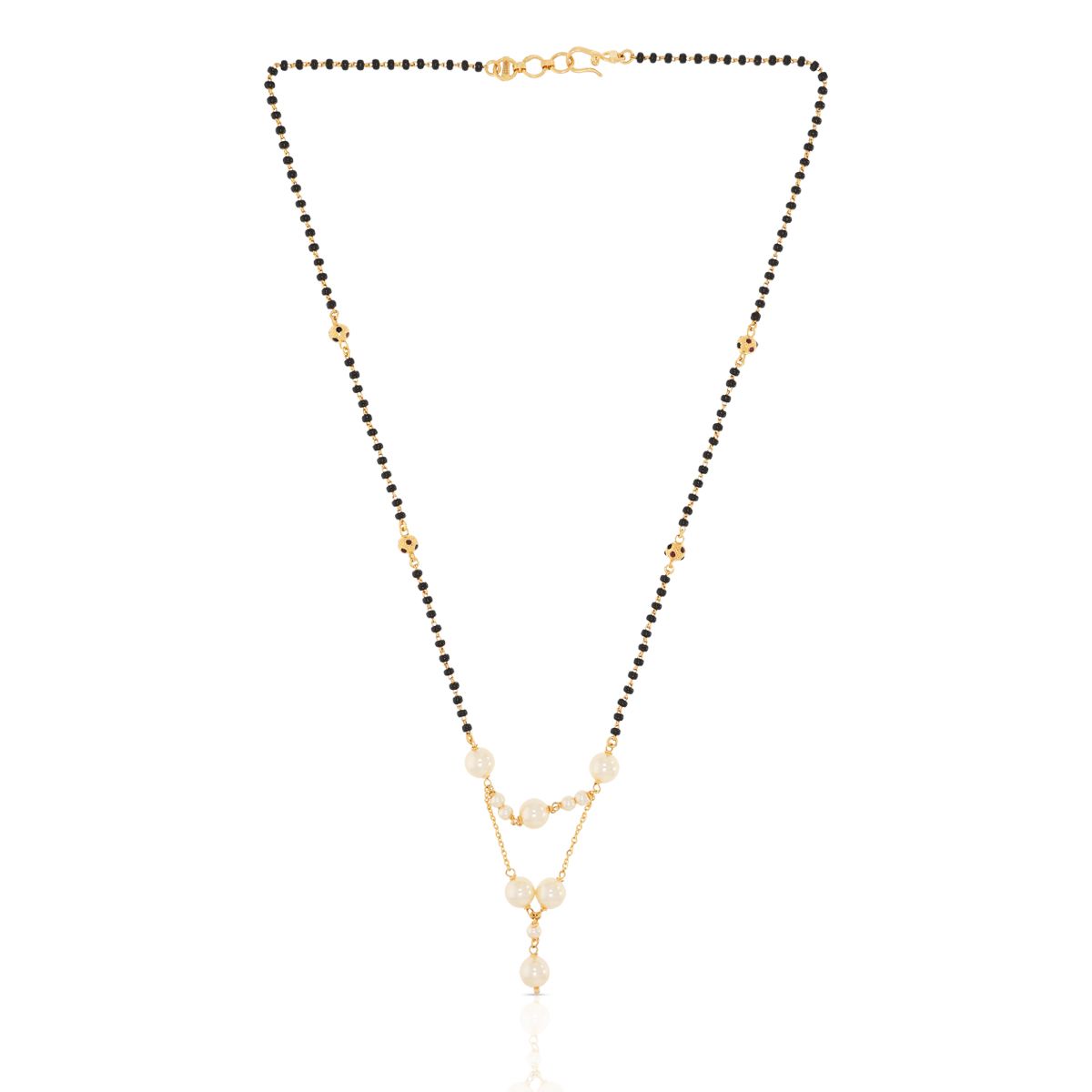 PEARL TWO-LINE gold Mangalsutra