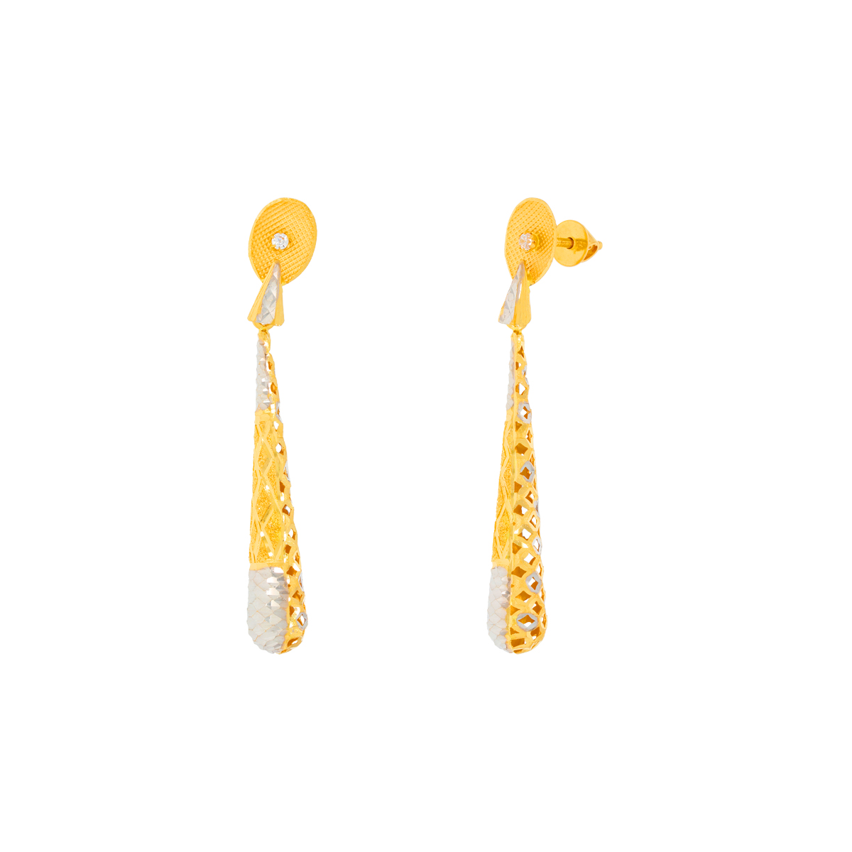 Dangling Gold Earring with Free Gold Coin