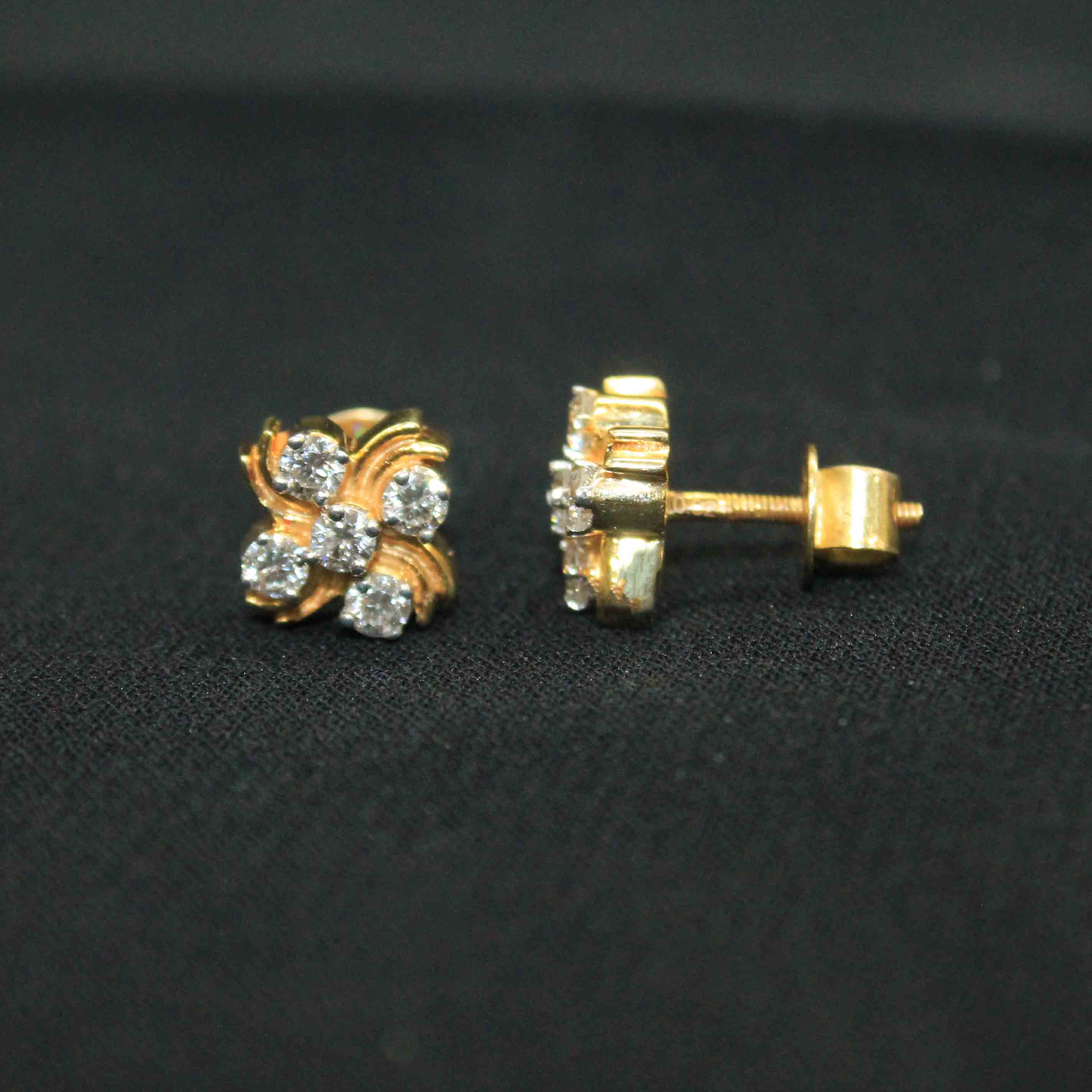 Diamond Earring For Women with Free Gold Coin