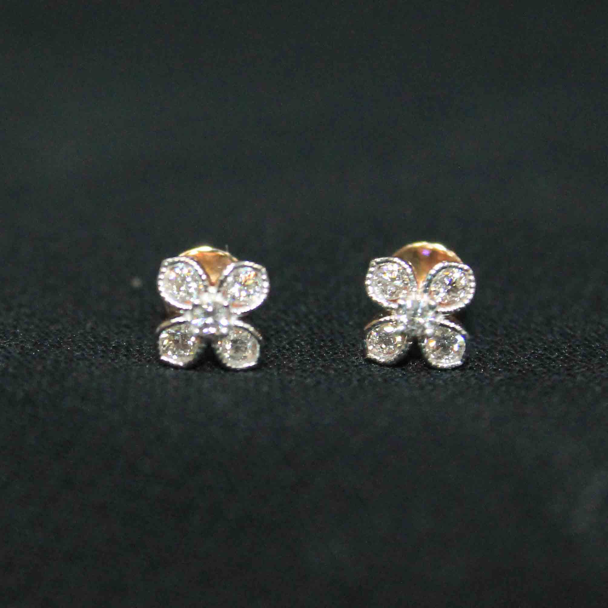 Diamond Earring For Women with Free Gold Coin