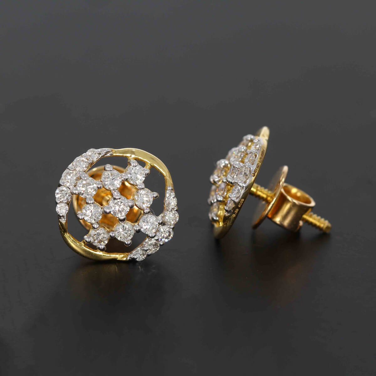 Diamond Earring For Women with Free Gold Coin