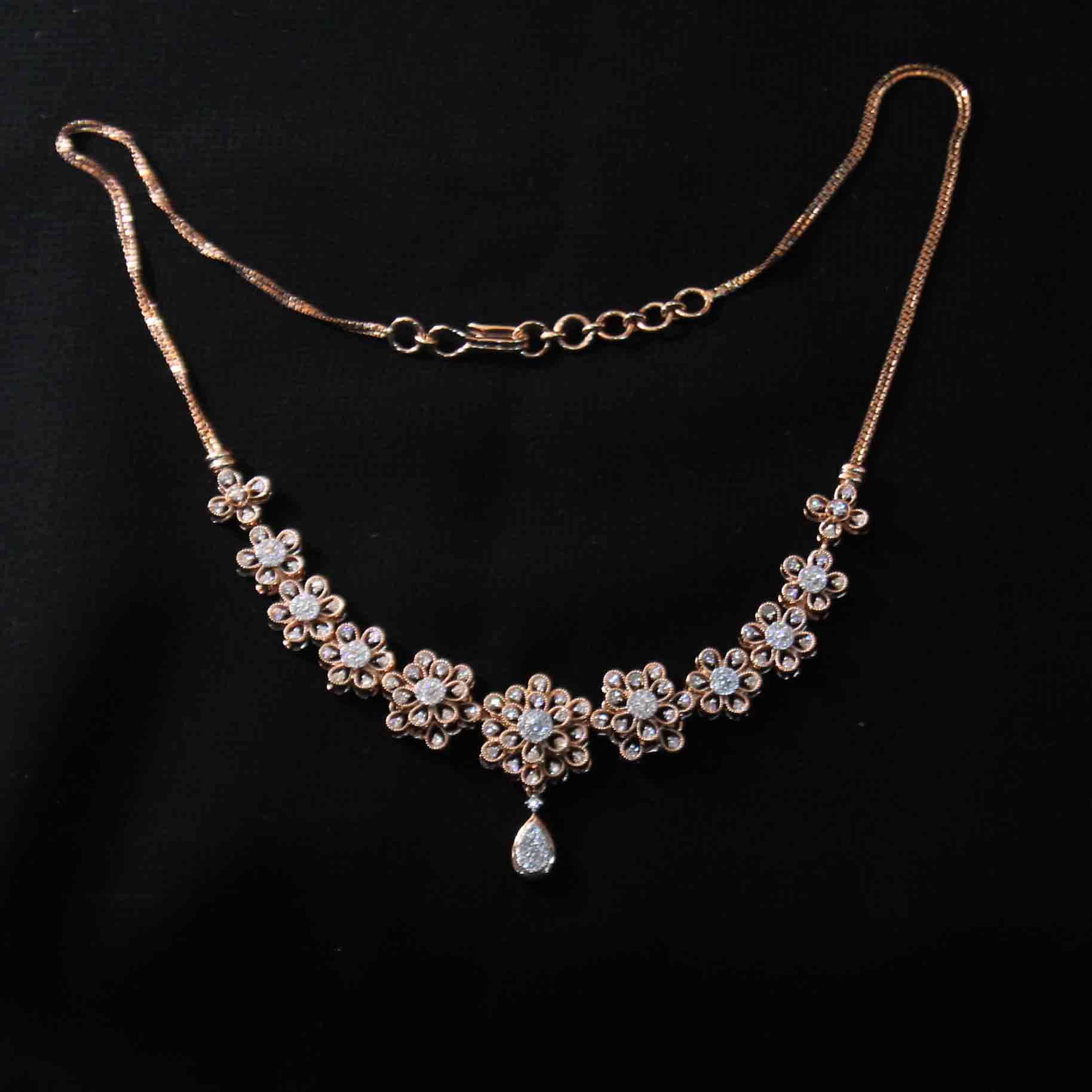 Diamond Necklace For Women with Free Gold Coin