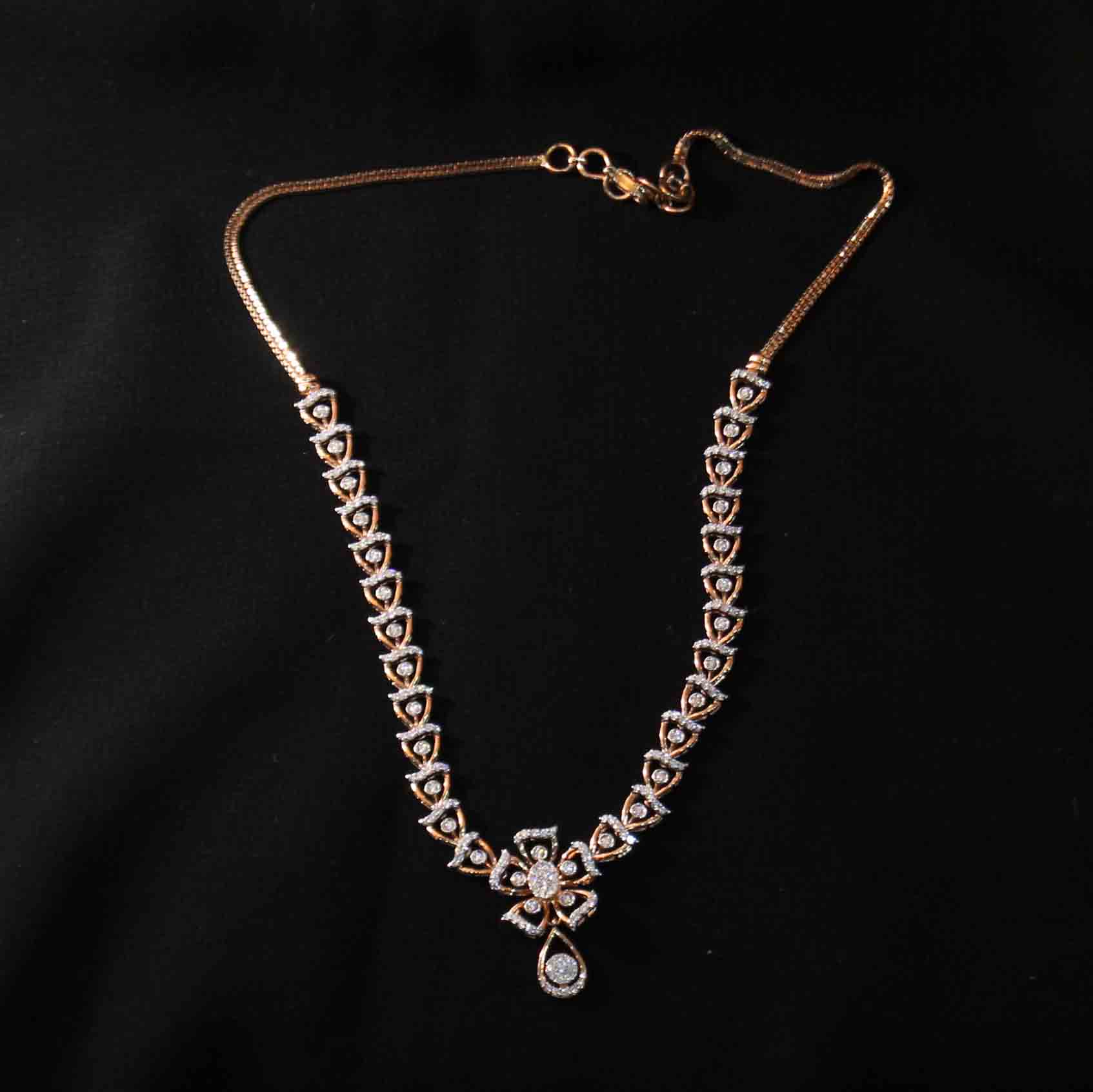 Diamond Necklace For Women with Free Gold Coin