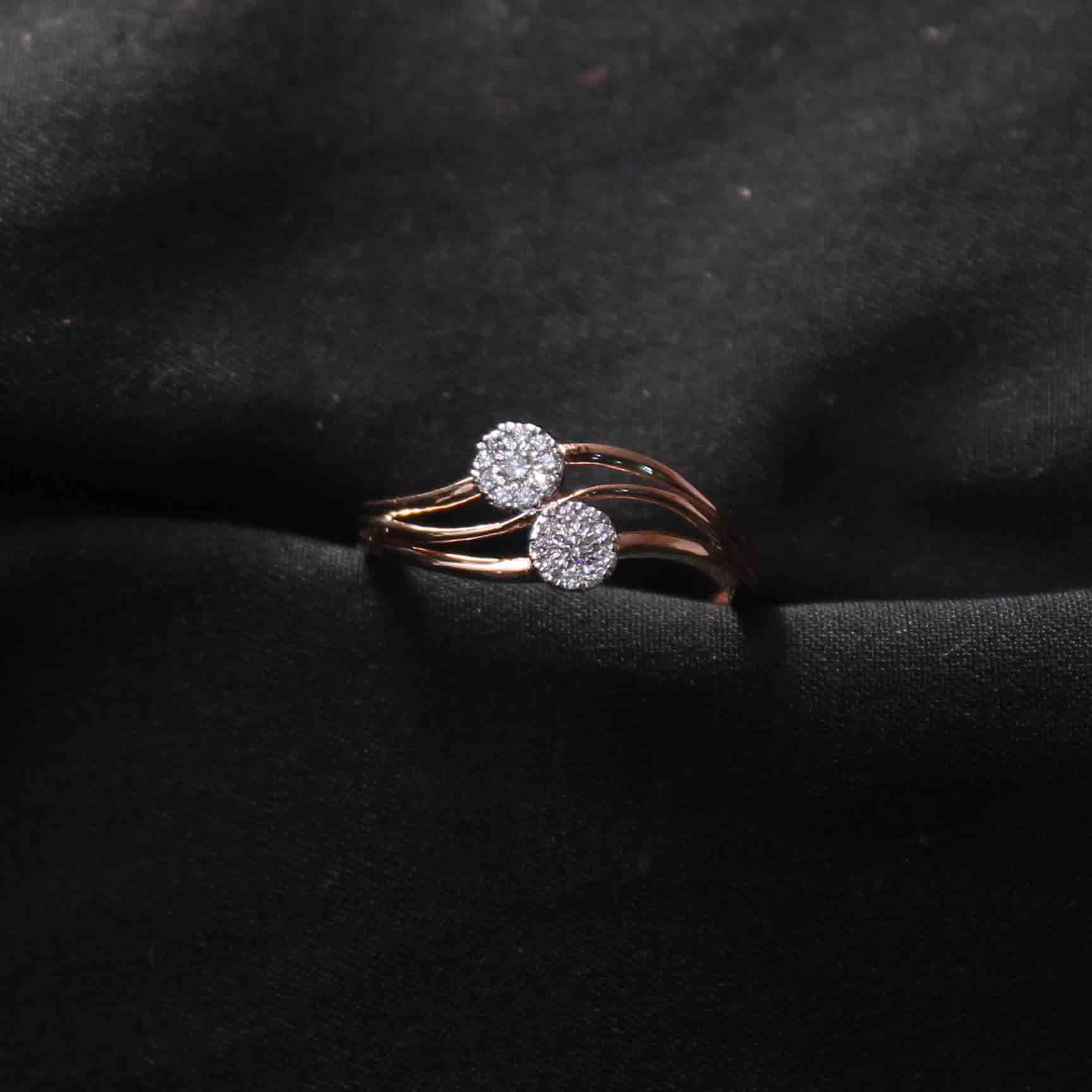 Twain Blush diamond ring with Free Gold Coin