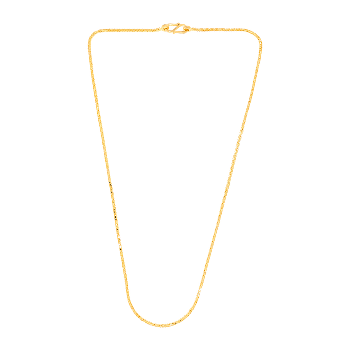 Flat Cable gold Chain with Free Gold Coin