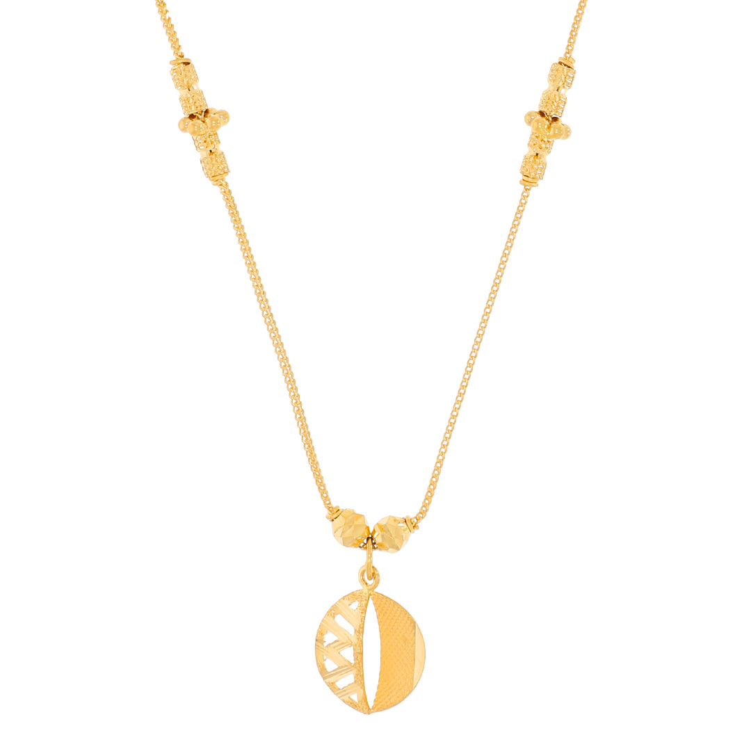 Kalka Gold mini Necklace with Free Gold Coin