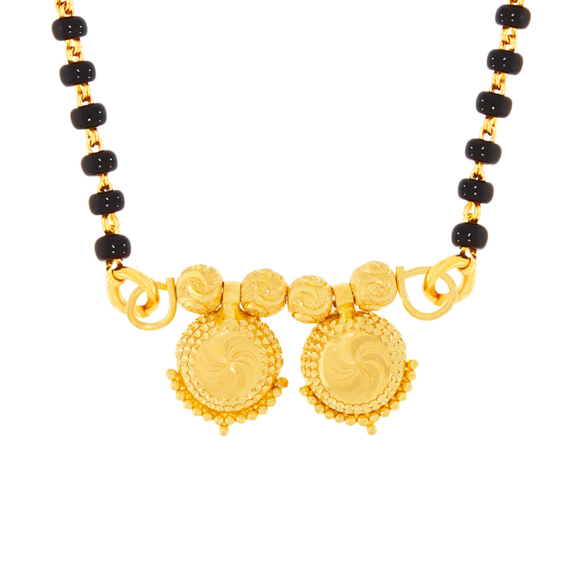 Vivacious Gold Mangalsutra mani wati with Free Gold Coin