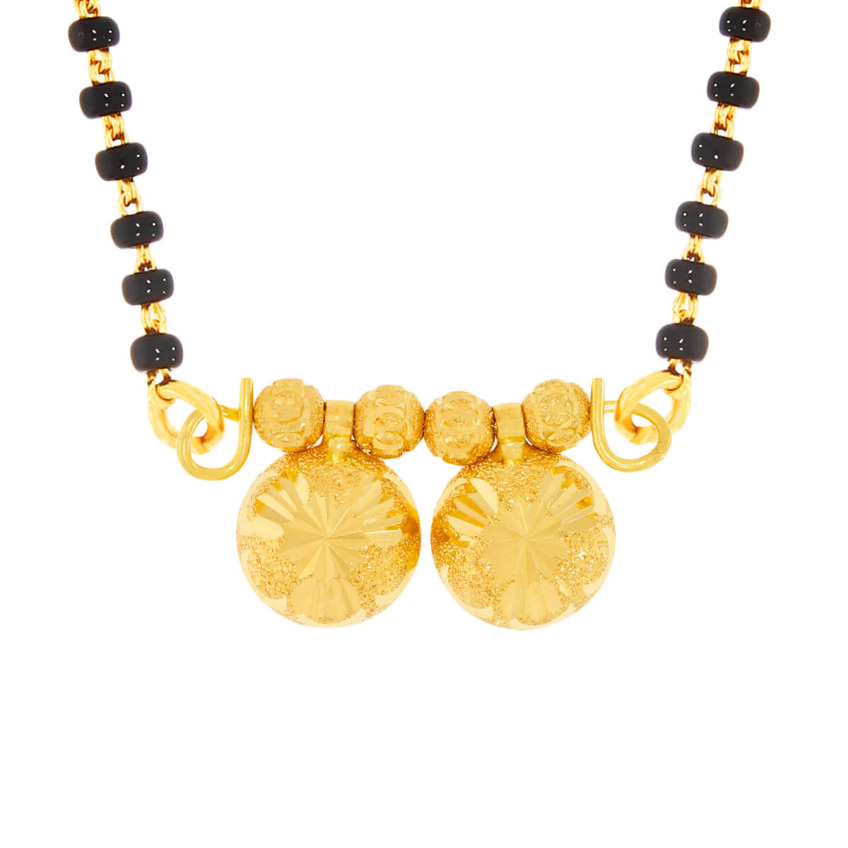 Dainty Sheen Gold Mangalsutra Mani Wati with Free Gold Coin