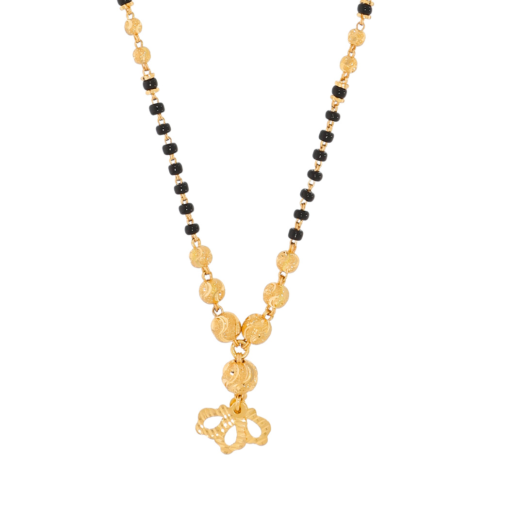 Ethereal Gold Mangalsutra with Free Gold Coin