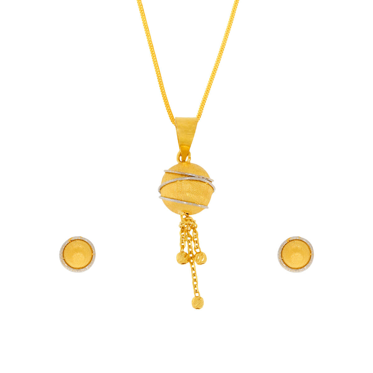 Majestic Gold Pendant Set with Free Gold Coin