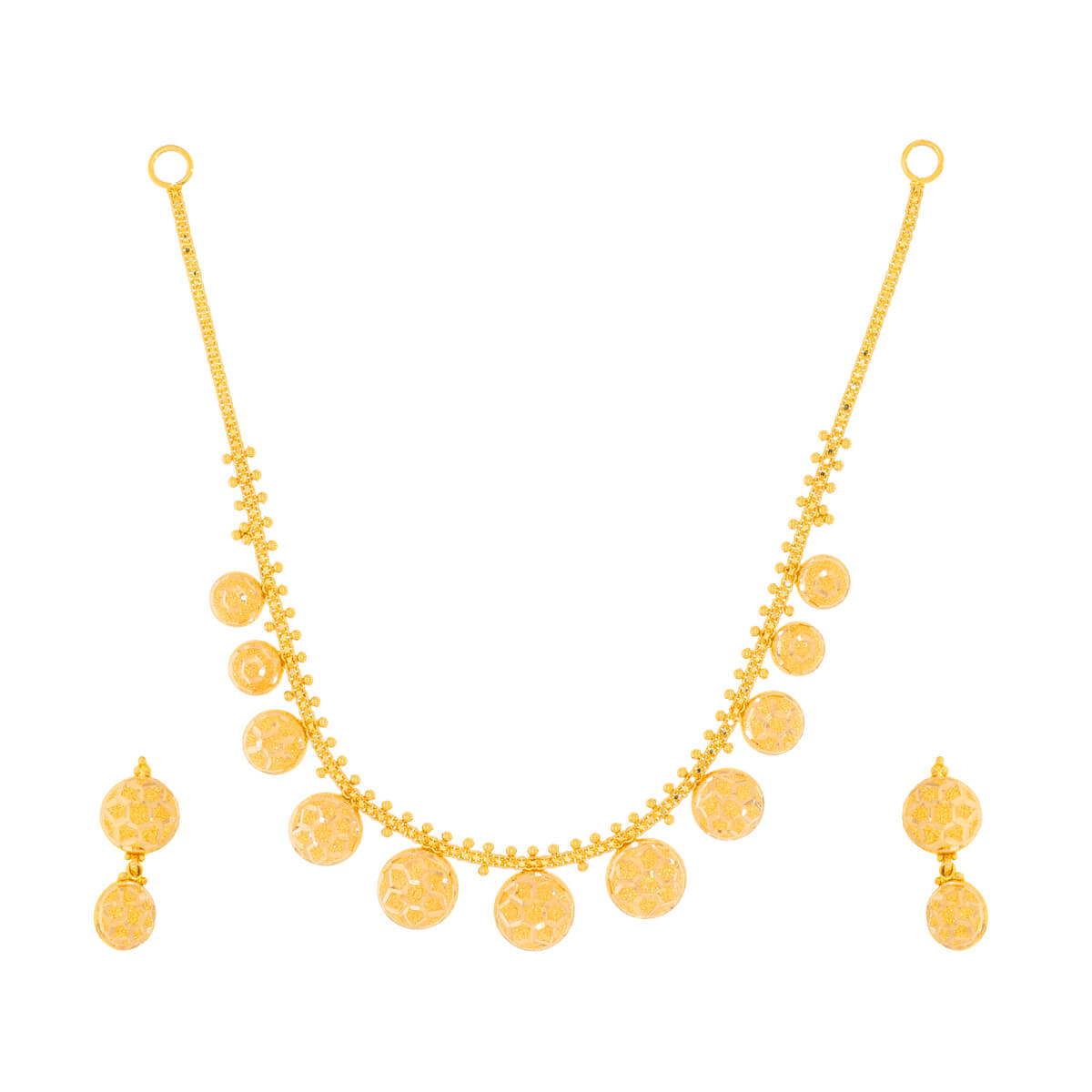 football Gold Necklace Set